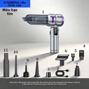 Máy Hút Bụi Ô Tô Cầm Tay Không Dây Công Suất Lớn Hút Và Thổi