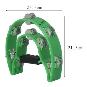 IRIN | IRIN Double Cymbals Tambourine Hand Bell Rattle Orff KTV Singing Party Children Enlightenment Handbell Percussion Instrument