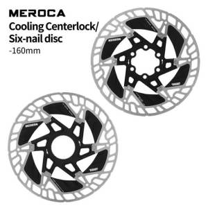 Đĩa Phanh Nổi MEROCA 160mm Dành Cho Xe Đạp Địa Hình/xe Đạp Đường Trường 6 Lỗ Bắt Vít/khóa Trung Tâm Phanh Đĩa Thủy Lực Hợp Kim Nhôm Thép Cacbon Cao