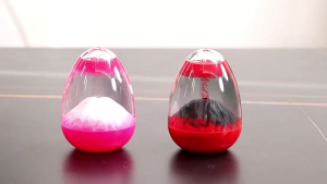 Turtle Volcano Shape Liquid Hourglass Desktop Ornament Eco Exquisite Craft Home Decor Gift