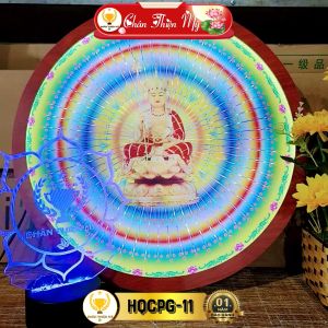 Hào Quang Cơ Phật Giáo Địa Tạng Vương Bồ Tát CHÂN THIỆN MỸ Đèn Trang Trí Bàn Thờ Cho Tượng Phật HQCPG-11