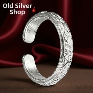 Wuyue | 999.9 Pure Solid Silver Bracelet Matrioshka Open