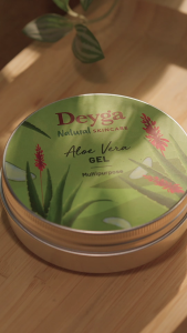 Deyga Aloe Vera Gel 100g | 100% Pure & Organic | Hydrating Soothing & Scar Care | Multipurpose Face Body & Hair Gel | Natural & Chemical-Free