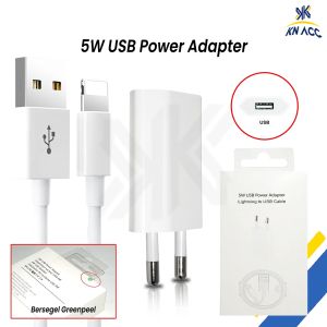 [KN ACC] CHARGER CASAN KAKI 2 5W 1A 1SET FOR IPHONE 5/6/7/8 PLUS