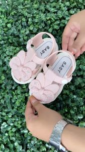 【TinaHao】Girls Sandals Summer Bow Princess Shoes Soft Soled Sandals Baby Girls Toddler Shoes