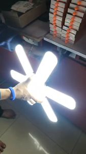 หลอดไฟ LED ทรงใบพัด 6 มีแสงขาว แสงวอร์มไวท์  155W ปรับมุมโคมไฟได้ ส่องสว่างมาก มอก1955-2551 #ร้านมาร์ยอง