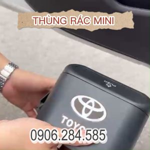 Thùng rác mini có nắp đậy Thùng đựng rác trên ô tô các hãng Toyota Hyundai Mazda Kia ... dùng tiện lợi trên xe ô tô