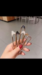 Jepit Rambut Korea Bahan Alloy 10.5cm Polos Tusuk Konde Logam Sirkam Sanggul Pesta TKAP001