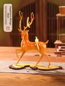 ZHUBINGRENTONG | Lucky Deer Bronze Ornament Home Decor