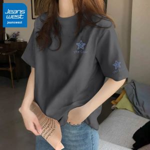 Jeanswest | Cotton Loose Summer Short Sleeve T-shirt for Women
