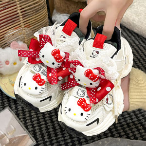 Children White Vintage Cute Princess Style Mesh Sport Shoes