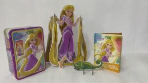 Disney Princess Tangled 3D Jigsaw Tin With 3D Model Storybook For Kids