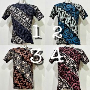 KAOS BATIK CAP WARNA / KAOS BATIK LAKI LAKI