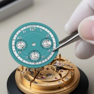 29.5mm VK63 Telemetre Watch Dial Chronograph Arabic Numerals for Daytona Seiko VK63 Quartz Movement Durable Case Mod Parts