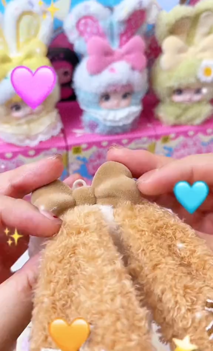 Original Nommi Baby Sweetheart Bunny 正版Nommi糯米儿米宝二代甜心兔兔毛绒盲盒手办娃娃摆件玩偶模型 ...