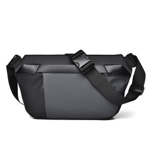 Mens Casual Sports Crossbody Bag Large Capacity Fashionable Multi-Functional Chest Bag Mailman Bag Leisure Backpack