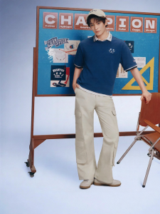 Champion | Straight Cotton Workwear Casual Pants