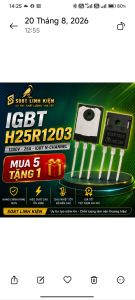 IGBT H25R1203 1200V 25A. Chuyên Bếp Từ Lò Vi Sóng Máy Hàn