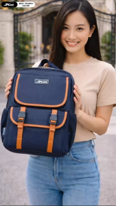 Balo Thời Trang Cao Cấp Đi Học Đi Làm Xbags Clever Xb3105 Màu Đen Phối Da Sang Trọng Đẳng Cấp Chống Nước Chống Sốc Đựng Laptop 14 Inch!