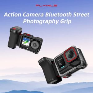 Camera Grip Quick Release Handle with Bluetooth Shutter Button for DJI Action 6/Action 5 Pro/4 Photography Accessories