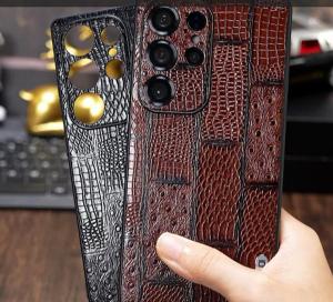 Langsidi vỏ điện thoại retro da thật cho Samsung Galaxy S 25 S25 S23 S24 Ultra S24 Plus s25plus s25ultra s23ultra vỏ lưng chống sốc sang trọng chống trượt chống sốc thấm handmade chính hãng nhà máy