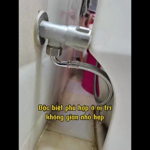 [INOX 304 LOẠI 1] Một Sợi Dây Cấp Nước Đầu Cong 90 Độ Tiện Dụng Dễ Lắp Đặt Dây Cấp Nước Bồn Cầu Dây Cấp Nước Bình Nóng Lạnh Dây Cấp Vòi Lavabo 2 Chân