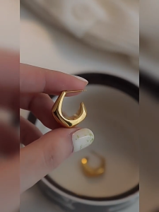 FH-K193 Anting Hijab Setengah Bulat Aksesoris Perhiasan Wanita Korean Style / Anting Korea Wanita