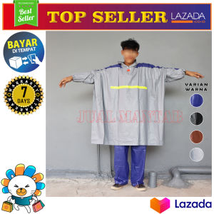 Jas Hujan Ponco Lengan Celana Raincoat GetZ Mantel Hujan Setelan Poncho Murah
