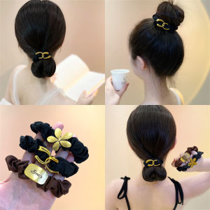 Korean Retro Metal Simple Hair Ring Rubber Band Ponytail Jewelry For Girl Women Hair Accessories