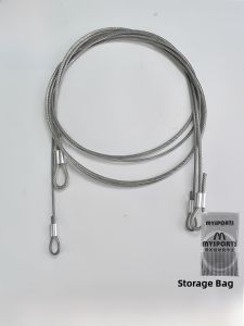 MySports Basketball Net Wire Rope Basketball Hoop Frame Net Stringing Rope Basketball Stand Frame Circle Net Rope