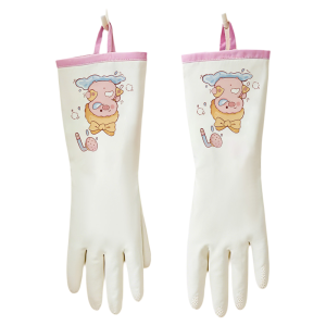 DINGQING | Food Grade Female Dishwashing Glove Waterproof Durable Rubber Thin