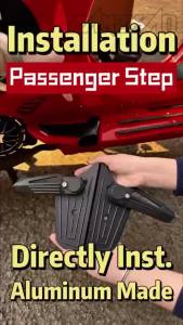 For VESPA S125 Lx125 Scooter Passenger Foot Peg Aluminum Foot Steps Pedals