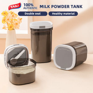 TAILI Air Tight Milk Powder Container with Scoop&Scraper-UV CIRCLE Food Grade Material Portable Moisture-proof and Leak-proof