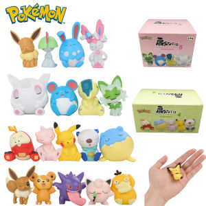 Takara Tomy | 4-5pcs Pokemon Figure Toys Eevee Sylveon Sprigatito Teddiursa Gardevoir Model Set 4-6cm Mini PVC Dolls Desktop Decoration Gifts