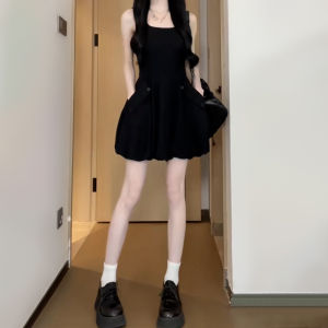 SUSIEYUAN | Tea Break Short Petite White Sleeveless Dress