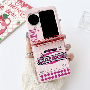 Case for Oppo Find N3 Phone Case Find N2 Flip Cute Love Notebook Protective Case Unique Leather Phone Case for Women Girls