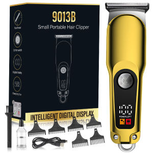 Mini Portable Electric Hair Clipper Digital Display Hair Trimmer Compact Carving Electric Hair Cutter Non Waterproof Universal