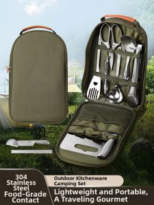 Portable Outdoor Cooking & Dining Set