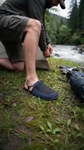 Giày Lội Nước Nhẹ Gấp Gọn Nhanh Khô Dành Cho Cả Nam Và Nữ Có Quai Đeo Phía Sau Thích Hợp Cho Du Lịch Cắm Trại Bãi Biển Khách Sạn