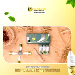 Propolis Sm Brazillian Asli 100% Original With Nano Technology Isi 6 ml - Obat Tetes Telinga Herbal Penghilang Sakit Gigi Berlubang Kutil ORIGINAL TERJAMIN