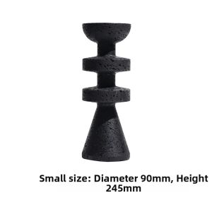 Wabi-sabi Style Marble Vessel Candlestick for Flower Arrangement