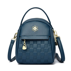 Fashionable Leather Shoulder Bag Womens Crossbody Purse 2025 New Style Versatile Cowhide Small Square Bag for Ladies