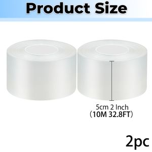 Kitchen Waterproof Mildew Strong Bathroom Toilet Crevice Strip Transparent Adhesive Tape Pool Water Seal