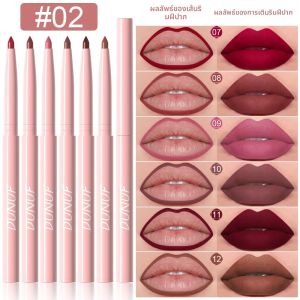 6pcs Lip Liner ปากกาชุดยาวนานกันน้ํา ง่ายสีไม่ซีดจางสี Rendering ลิปกลอสชุดแต่งหน้าความงาม