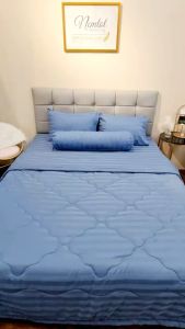 💎MÃ MÀU MỚI💎 Bộ Chăn Ga Gối Cotton Lụa Khách Sạn Sọc Vân Nổi 3F Cao Cấp Sang Trọng Mát Mềm Mịn _ Nemtot Bedding