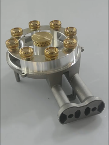 Double 135mm Barrel LPG Burner Glass Top Gas Stove Burner Gold and Black Replacement Parts
