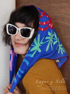 Silk Scarf for Spring Autumn 65cm x 65cm