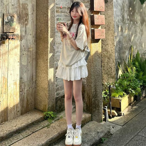 YIFANSHI | Puffy High-waist A-line Slimming Ballet Style Skirt Small Frame Semi-skirt