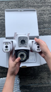 YOOSEE Y40 Three Lens CCTV Camera 6MP Outdoor Waterproof two way Audio Wireless Wifi PTZ Connect Night Vision Motion Alarm 10X digital zoom IP Camera