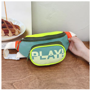 Túi Đeo Chéo Nam Châm Thời Trang Phong Cách Hàn Quốc Túi Đeo Hông Trẻ Em Túi Đeo Vai Đơn Chữ Màu Tương Phản Thiết Kế Cảm Giác